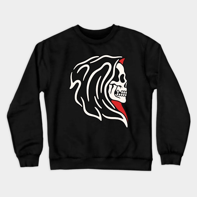 Traditional reaper Crewneck Sweatshirt by Inkshit13